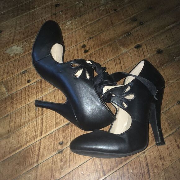 Dolce Mojo Moxy black pinup girl size 6.5 heels - Picture 4 of 4